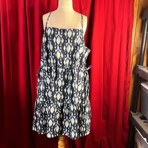 Gap sundress navy blue and light blue